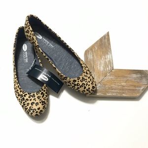 New Dr Scholls Leopard Print cowhide Flats 9